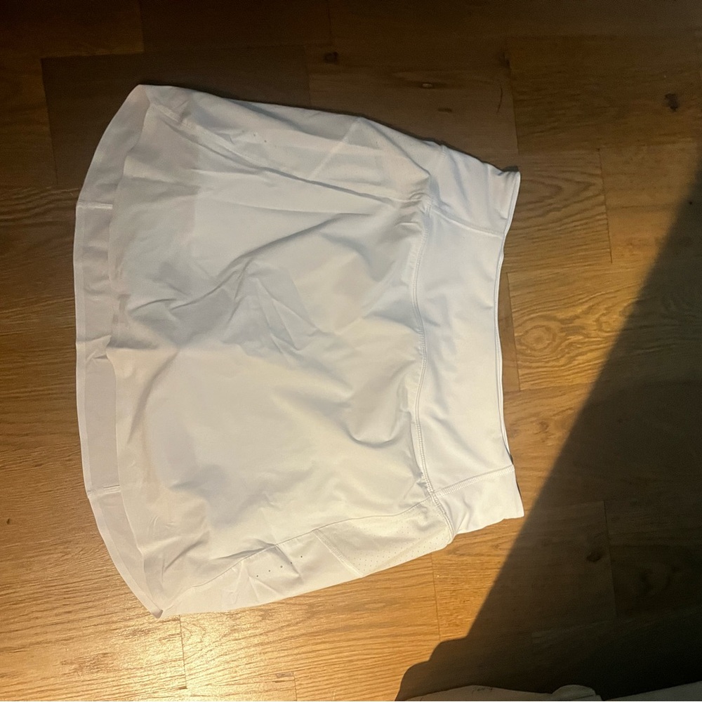 Athleta White Mini Bubble Skirt for Casual Resort Wear